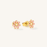 Colourful Flower Hypoallergenic Earrings