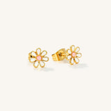 Colourful Flower Hypoallergenic Earrings