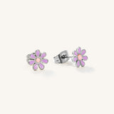 Colourful Flower Hypoallergenic Earrings