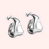 Molten Half Hoop Earrings