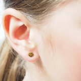 Kids Smiley Face Hypoallergenic Stud Earrings
