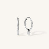 Mini Heart Huggie Hypoallergenic Hoop Earrings