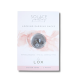 Lox Secure Locking Earring Backs - 2 Pairs