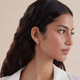 Classic Bezel Huggie Earrings