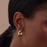 Molten Half Hoop Earrings