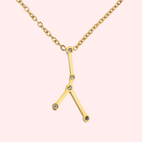 Cancer Zodiac Constellation Hypoallergenic Necklace