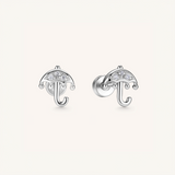 Crystal Umbrella Flatback Earrings