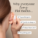 Ball Hypoallergenic Flat Back Stud Earring