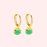 Frog Prince Charm Hypoallergenic Hoop