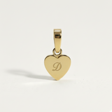 Heart Initial Charm