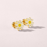 Kids Daisy Flat Back Earrings