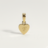 Heart Initial Charm