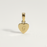 Heart Initial Charm