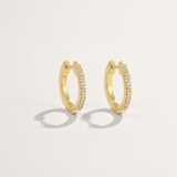 Cubic Zirconia Hypoallergenic Huggie