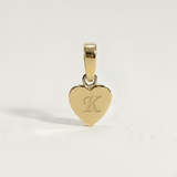 Heart Initial Charm