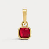 Cushion Birthstone Charm