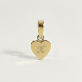 Heart Initial Charm