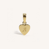 Heart Initial Charm