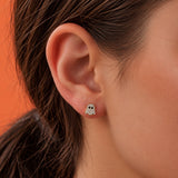 Glittering Ghost Flat Back Earrings