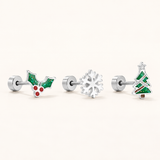 Deck The Halls Flat Back Set of 3
