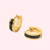 Coloured Enamel Hypoallergenic Huggie