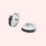 Coloured Enamel Hypoallergenic Huggie