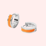 Coloured Enamel Hypoallergenic Huggie