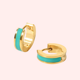 Coloured Enamel Hypoallergenic Huggie