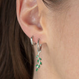 Hammered Hypoallergenic Huggie