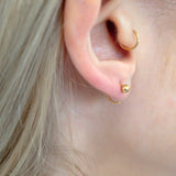 Ball Open Huggie Hypoallergenic Earrings