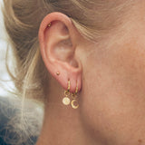 Textured Sun and Moon Hypoallergenic Charms