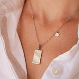 Pisces Zodiac Tarot Card Necklace