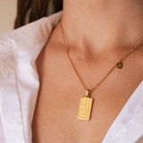 Sagittarius Zodiac Tarot Card Necklace