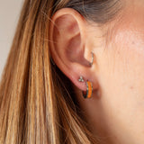 Coloured Enamel Hypoallergenic Huggie