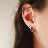 Coloured Enamel Hypoallergenic Huggie