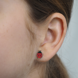 Ladybird Stud Hypoallergenic Earrings