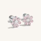 Colourful Flower Hypoallergenic Flat Back Stud Earrings