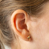 Dainty Dragon Fly Flat Back Earrings