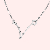 Pisces Zodiac Constellation Hypoallergenic Necklace