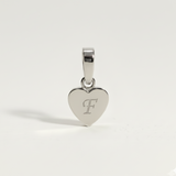 Heart Initial Charm