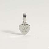 Heart Initial Charm