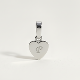 Heart Initial Charm