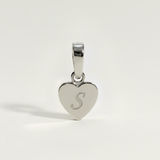 Heart Initial Charm
