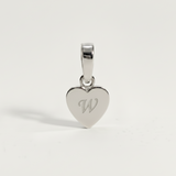 Heart Initial Charm