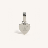 Heart Initial Charm