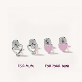 Love You, Always | Heart Flat Back Set of 2