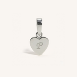 Heart Initial Charm
