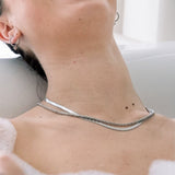 Flat Snake Chain Hypoallergenic Necklace