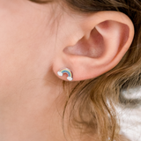 Kids Rainbow & Cloud Stud Hypoallergenic Earrings