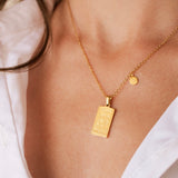 Zodiac Tarot Card Necklace